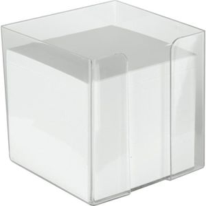 Zettelbox Böttcher-AG 1630, glasklar, 9,6 x 9,6 cm