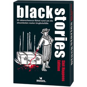Moses Kartenspiel 77118 black stories Shit Happens, ab 12 Jahre, ab 2 Spieler
