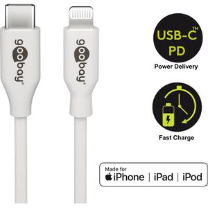 Produktbild für Ladekabel Goobay 39448, weiß, 2m