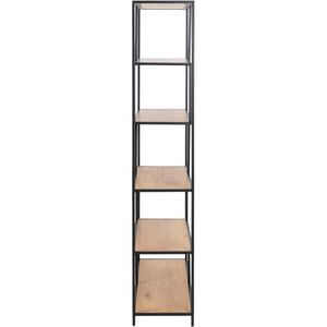 Produktbild für Bücherregal AC-Design Seaford, schwarz / wildeiche