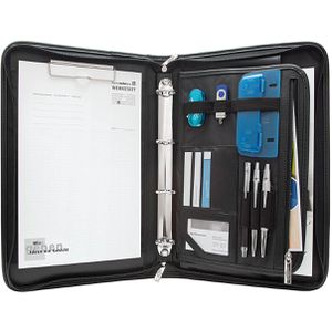 Schreibmappe Wedo 585001, Elegance, schwarz, Kunstleder/Nylon