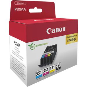 Produktbild für Tinte Canon CLI-551 BK, C, M, Y