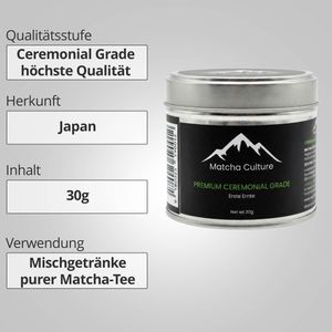 Produktbild für Matcha Matcha-Culture Grünteepulver Ceremonial Grade