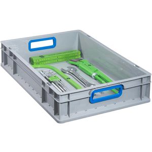 Produktbild für Eurobox Allit ProfiPlus EuroBox 612, grau, 22,6 Liter