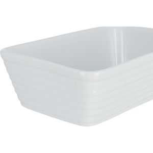 Produktbild für Auflaufform Küchenprofi Burgund, weiß, aus Porzellan