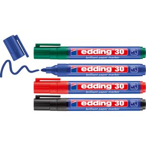 Produktbild für Papermarker Edding 30 Brilliant Pigmentmarker
