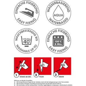 Produktbild für Textilmarker Marabu Plus, sortiert