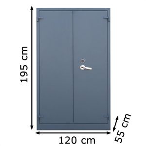 Produktbild für Aktenschrank Lüllmann 690258, aus Metall, feuerfest