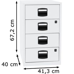 Produktbild für Standcontainer Bisley-Home PFA4S, weiß