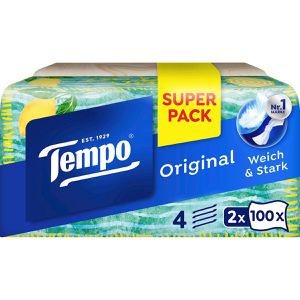 Taschentücher Tempo Original weich & stark, Duo Box