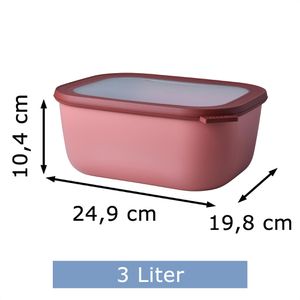 Produktbild für Frischhaltedose Mepal Cirqula eckig aus Kunststoff