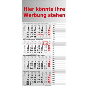 Produktbild für 4-Monatskalender Böttcher-AG Jahr 2026, mit Werbedruck