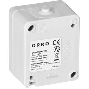 Produktbild für Lichtschalter Orno Aquatic Mini, schwarz, weiß
