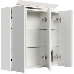 Produktbild für Spiegelschrank Posseik weiß hochglanz
