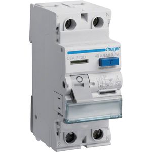 FI-Schutzschalter Hager CFA240D, 300mA, Typ A