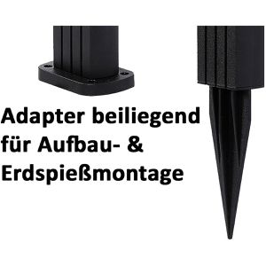 Produktbild für Wegeleuchte ChiliTec SWL-78, schwarz, mit Solar