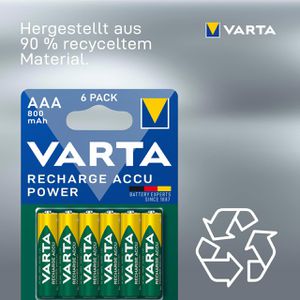 Produktbild für Akku Varta Recharge Power 56703, 1,2 V, 800 mAh