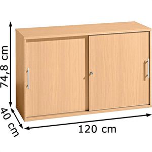 Produktbild für Schiebetürenschrank Hammerbacher O-Serie, Holz