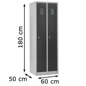 Produktbild für Spind G-Office WRC/2.1860, anthrazit