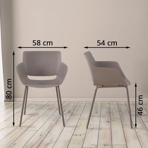 Produktbild für Gartenstuhl CLP Alpena, 324279, Kunststoff