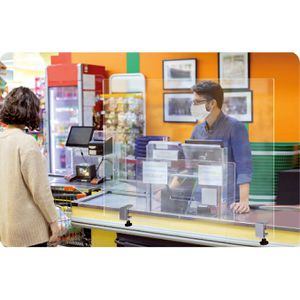 Produktbild für Spuckschutz Magnetoplan 11029080, aus Acrylglas