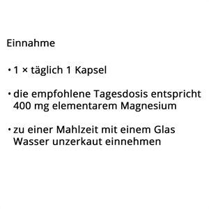 Produktbild für Magnesium natural-elements Oxid, 365 Kapseln