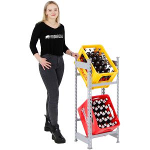 Produktbild für Getränkekistenregal PROREGAL Camel, für 2 Kisten