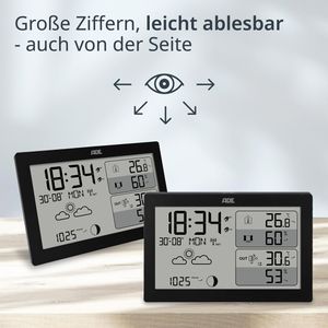 Produktbild für Wetterstation ADE WS2325, Funk, digital