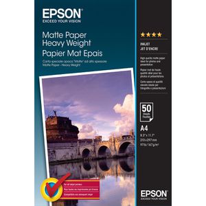 Fotopapier Epson S041256 Heavy Weight, für Inkjet, A4