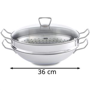 Produktbild für Wok Fissler Nanjing 006-833-35-001/0, Ø 36 cm