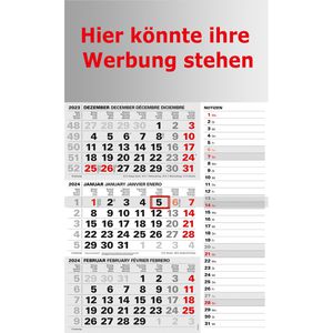 3-Monatskalender Kalenderwerk Jahr 2024