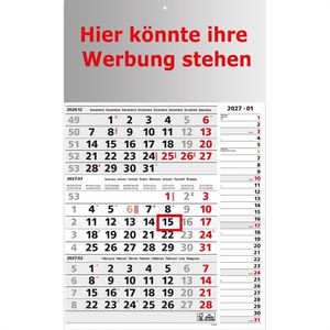 Produktbild für 3-Monatskalender Böttcher-AG Kombi Köln, mit Werbedruck