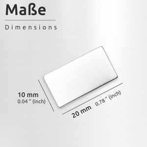 Produktbild für Magnete ECENCE silber, Neodym Magnet