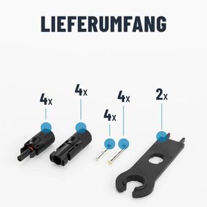 Produktbild für Solarstecker Absina 910004 MC4 Stecker &amp; Buchse
