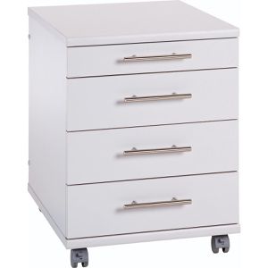 Rollcontainer Möbelpartner 0527, aus Holz, lichtgrau