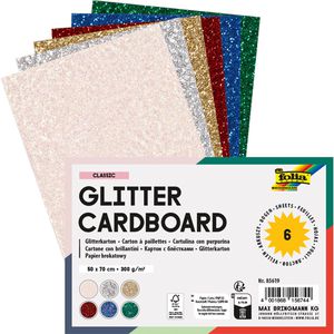 Fotokarton Folia Glitterkarton Classic, 50 x 70 cm