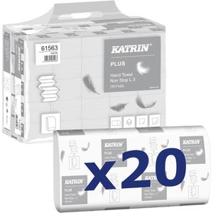 Papierhandtücher Katrin Plus Non Stop L3 wide, 61563, 3-lagig