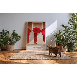 Produktbild für Wandbild Sinus-Art Bagan - buddhistische Mönche