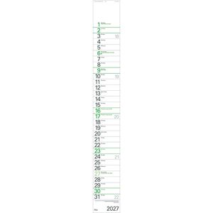 Produktbild für Streifenkalender Korsch Grün Recycling Edition Natur XXL