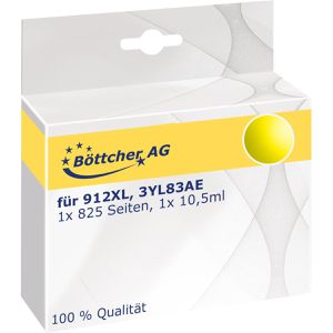 Produktbild für Tinte Böttcher-AG Premium für HP 912XL, 3YL83AE, gelb