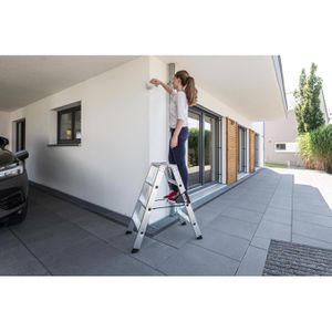 Produktbild für Stehleiter MUNK 40216, nivello-Leiterfüße, beidseitig begehbar