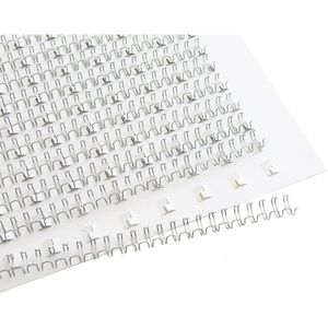 Produktbild für Drahtbinderücken Peach PW079-07, silber, für A4