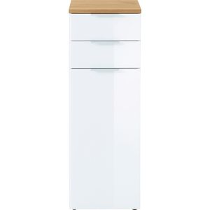 Produktbild für Badschrank Germania Pescara, 2753-513, mit 4 Füßen, weiß/eiche