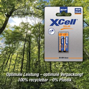 Produktbild für Akku XCell Solar, 1,2 V, 550 mAh