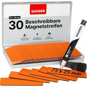 Magnetschilder Gauder ME-75x25, orange