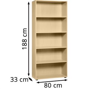 Produktbild für Aktenregal Hammerbacher Basic 4000, aus Holz