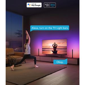 Produktbild für Tischlampe Govee RGBIC TV Light Bar, schwarz, LED