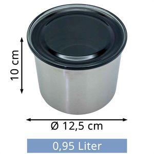Produktbild für Kaffeedose Airscape AS0104, aus Edelstahl, mit Frische-System