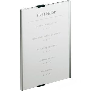 Türschild Durable 4806-23, Info Sign A4, silber