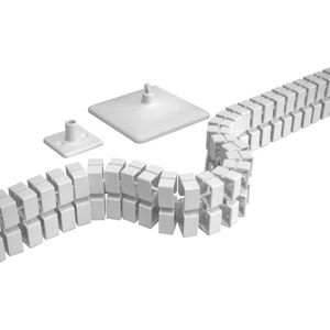 Kabelführung Actiforce CM007-29, zum Anschrauben, weiß